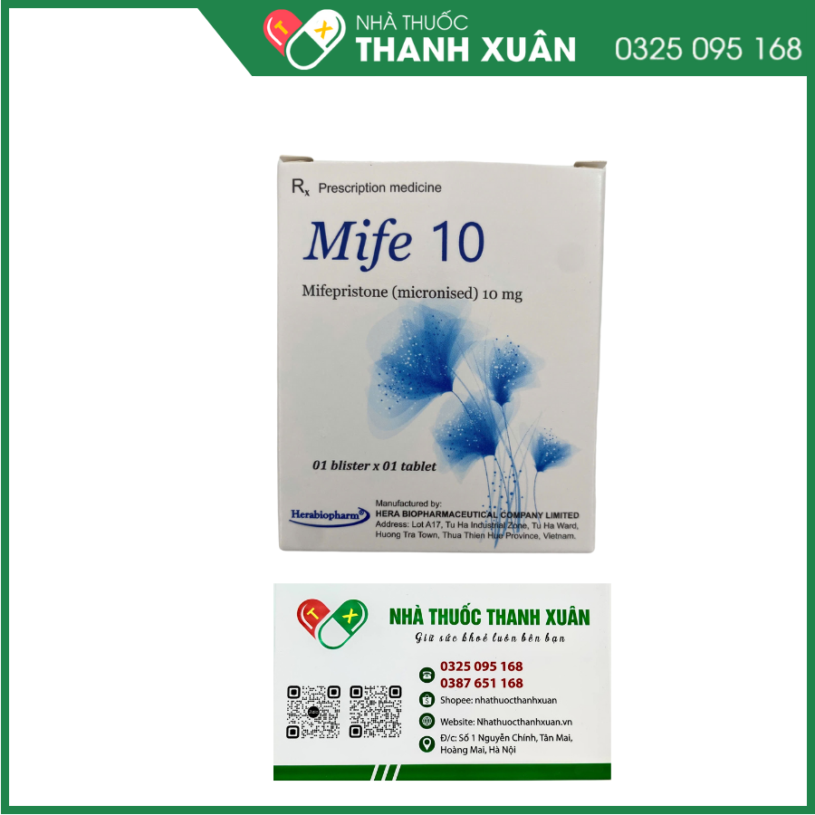 Mife 10 thuốc tránh thai khẩn cấp dùng trong 120 giờ